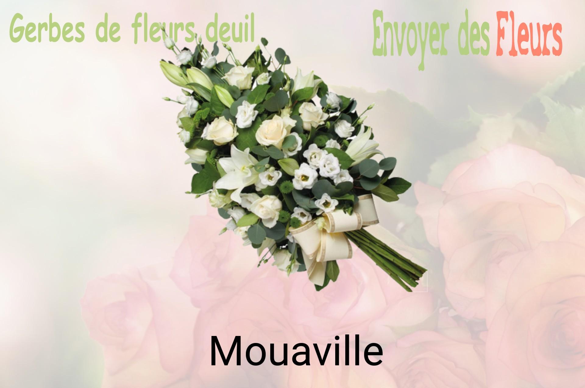 Gerbe de fleurs de deuil livrée à Mouaville